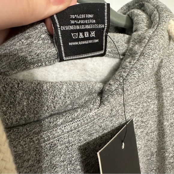 NWT RAWGEAR Chenille Patch Logo Hoodie - BM531 - Picture 4 of 10